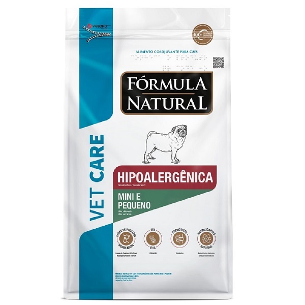 FORMULA NATURAL VET CARE CAES HIPOALERGENICA MINI E PEQUENO 2KG