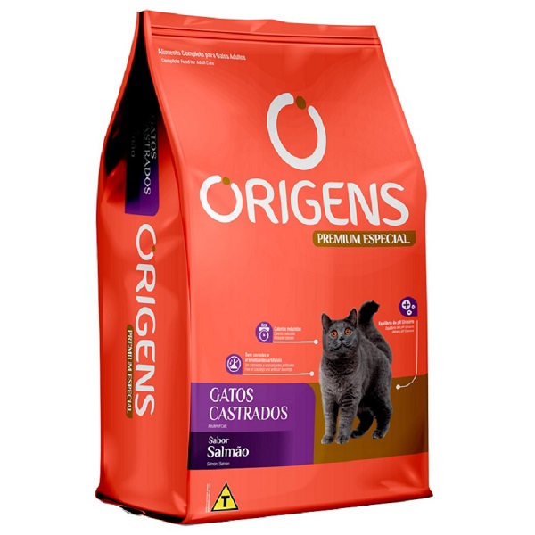 ORIGENS GATOS CASTRADOS SALMAO 3KG