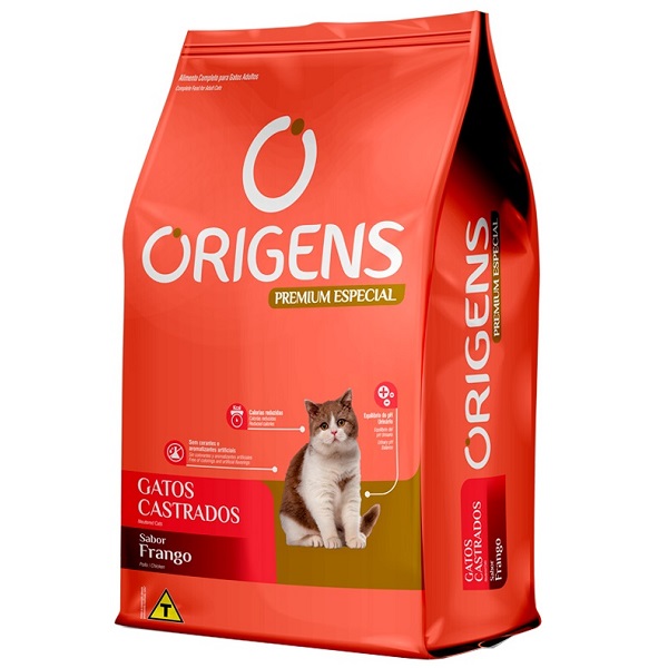 ORIGENS GATOS CASTRADOS FRANGO 3KG