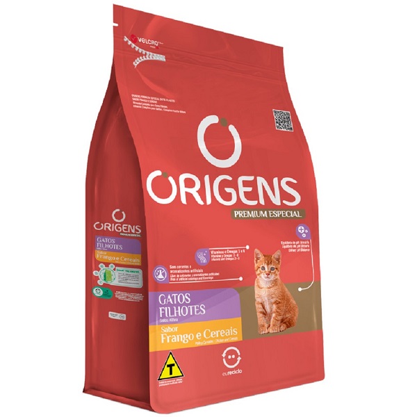 ORIGENS GATOS FILHOTES FRANGO E CEREAIS 1KG