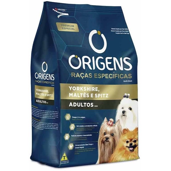 ORIGENS CÃES ADULTOS YORKSHIRE MALTES E SPITZ 3KG