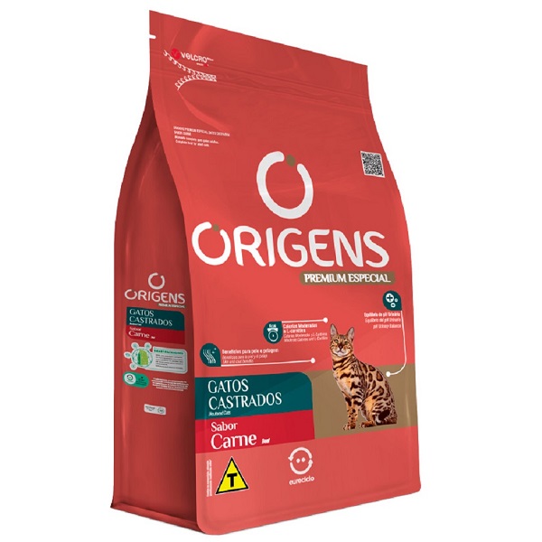 ORIGENS GATOS CASTRADOS CARNE 1KG