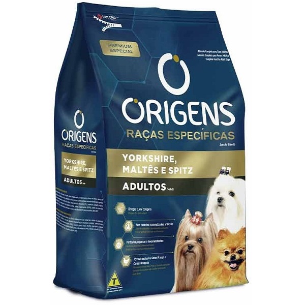 ORIGENS CÃES ADULTOS YORKSHIRE MALTES E SPITZ 1KG