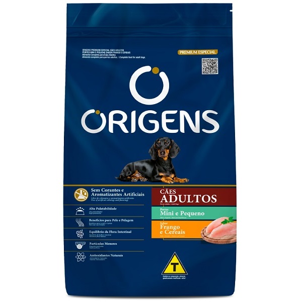 ORIGENS CAES ADULTOS MINI E PEQUENO FRANGO E CEREAIS 3KG