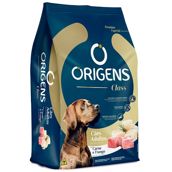 ORIGENS CLASS CÃES ADULTOS CARNE E FRANGO 15KG