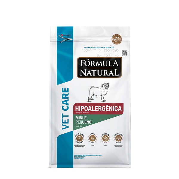 FÓRMULA NATURAL VET CARE CÃES HIPOALERGENICA MINI E PEQUENO 10,1KG